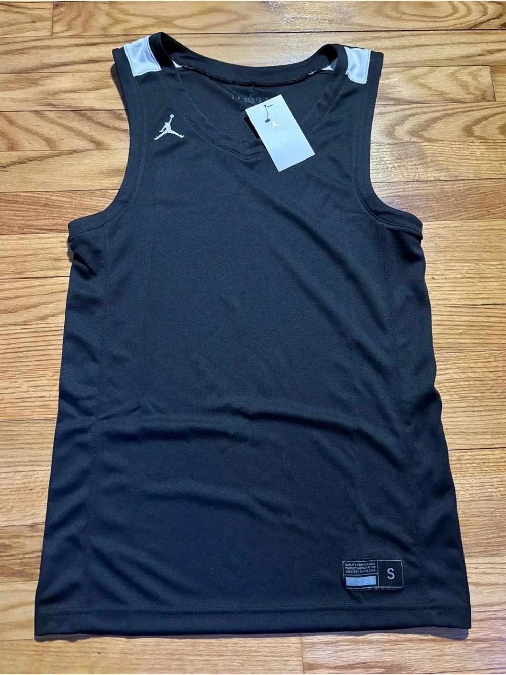 Nike Jordan Stock Overtime Basketball Jersey Black/White men’s sz small new